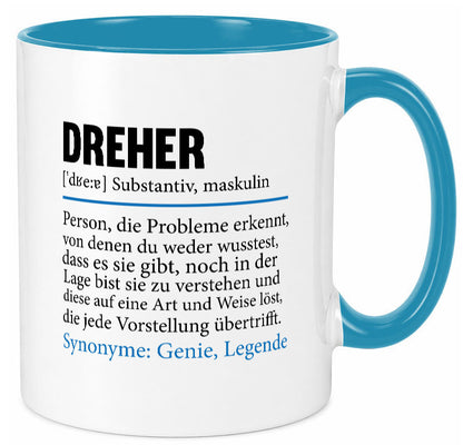 Dreher Humor | Fräser Zerspannungsmechaniker Geschenkidee Tasse