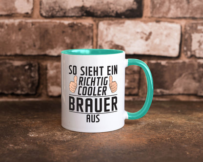 Richtig Cooler Brauer | Bier Brauerei Humor Geschenkidee Tasse