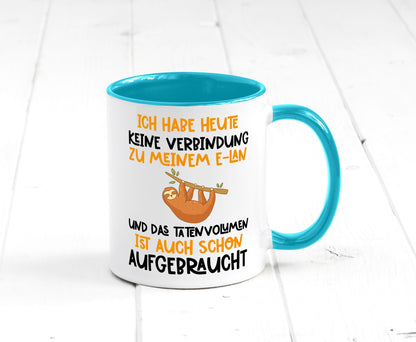 Tatenvolumen aufgebraucht | Spruch Humor Faultier Tierliebhaber Geschenkidee