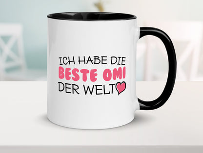 Beste Omi der Welt | Oma Tasse Geburtstag Muttertag lustig Familie Geschenkidee