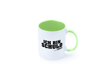 Ich bin Schuld | Schwarze Schaff lustig Humor Geschenkidee Geschenk Tasse