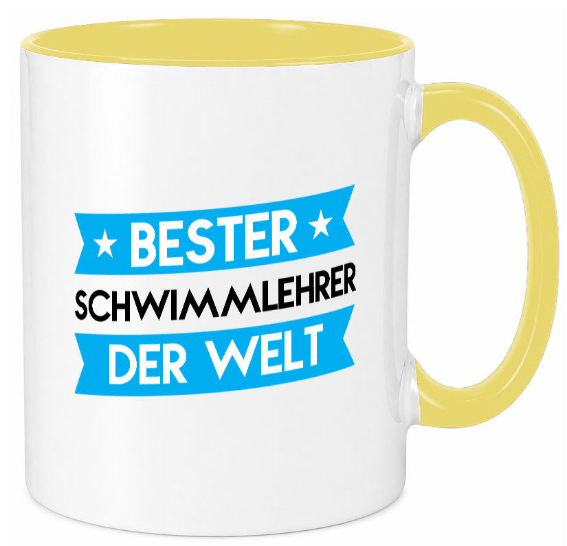 Bester Schwimmlehrer | Lehrer Schüler schwimmen lustig Humor Geschenkidee Tasse