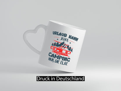 Nur die Elite | Camping Urlaub im Wald Geschenk Humor Geschenkidee lustiger