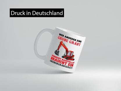 Bagger Tasse Humor Geschenkidee