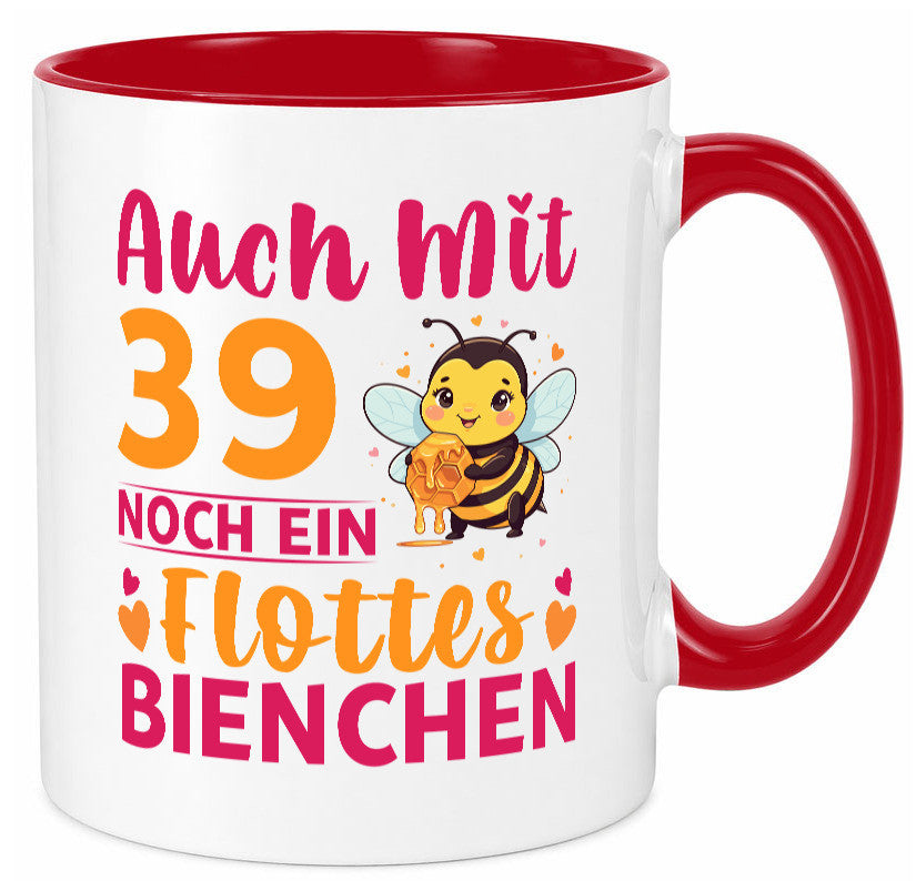 39. Geburtstag | Flottes Bienchen 39 Jahre lustiger Spruch Geschenk