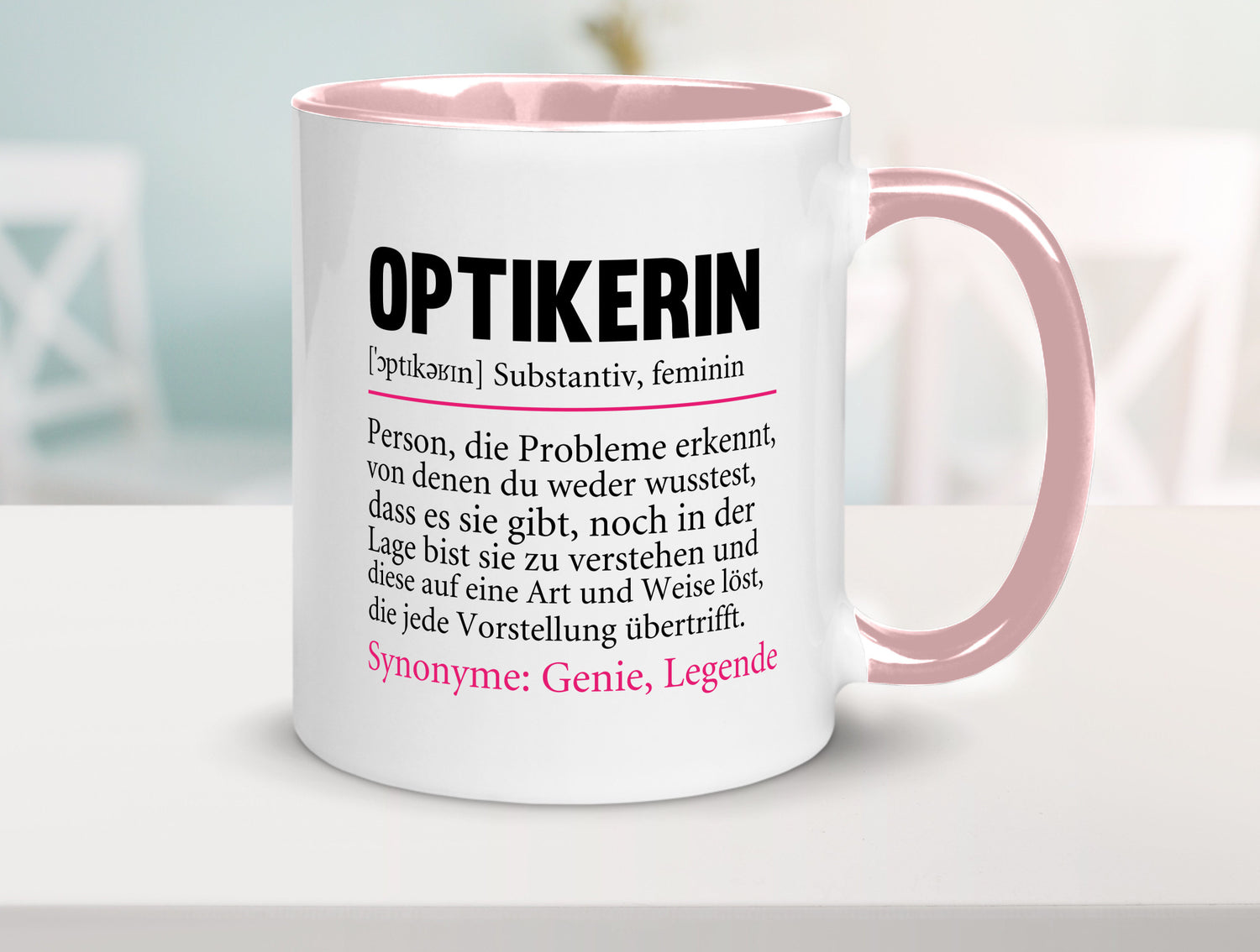 Optikerin | Spruch Humor Beruf Augenoptik Arbeit Kollegen Büro Geschenkidee