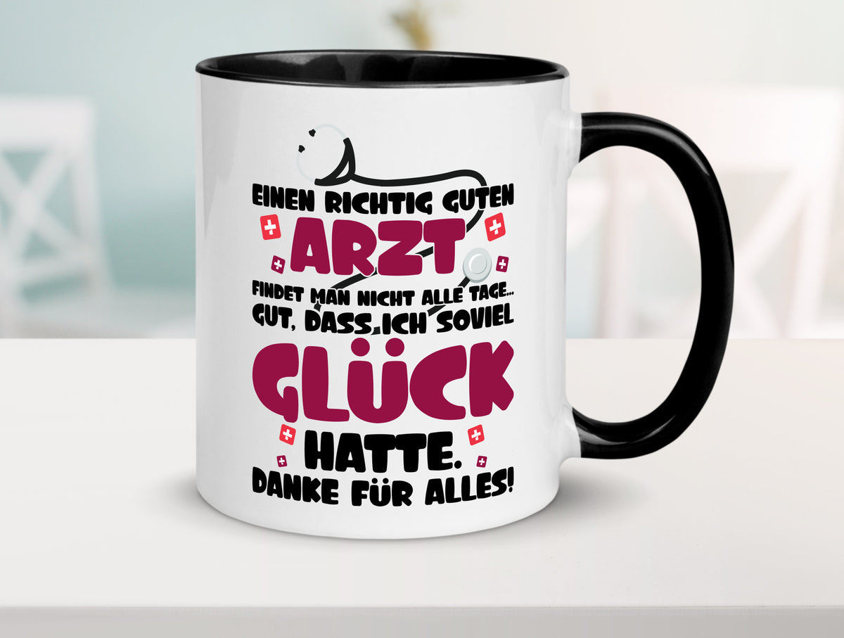 Richtig guter Arzt | Dankeschön Tasse Ãrzte Spruch vl1 Humor Geschenkidee