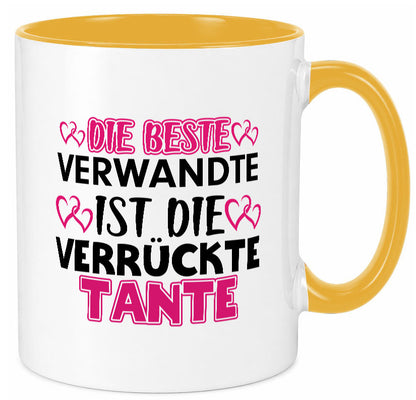 Verrückte Tante | Spruch Patentante Verwandtschaft lustiger Geschenk Humor