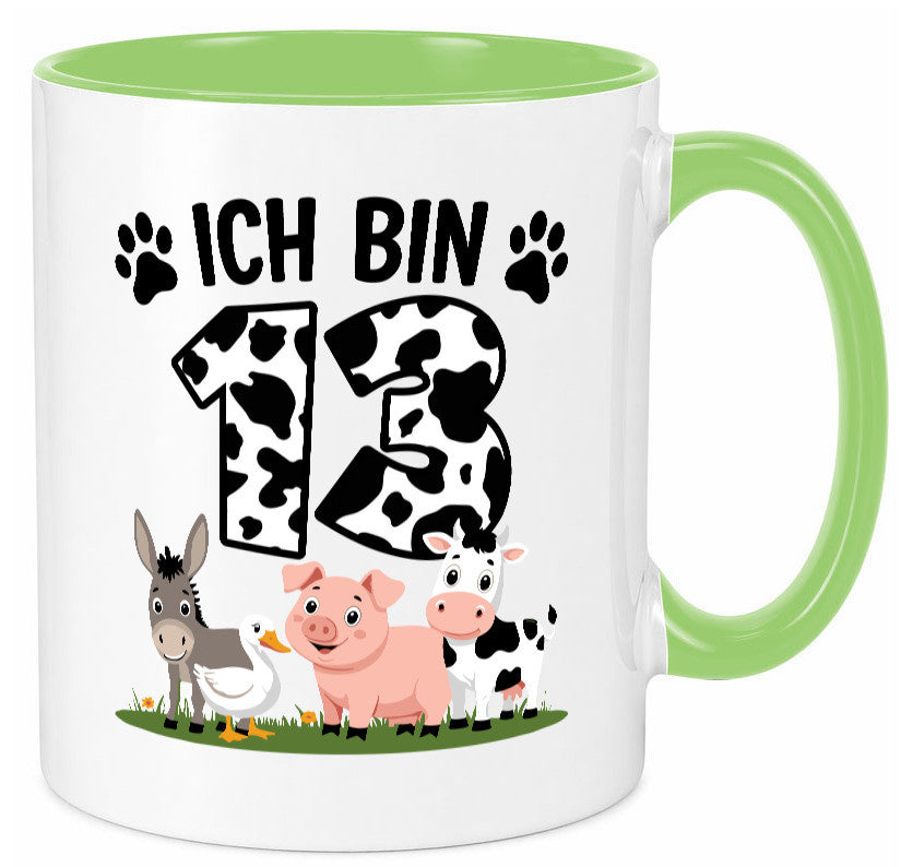 13 Geburtstag | Jahre Farmer Kind Humor Geschenkidee Tasse