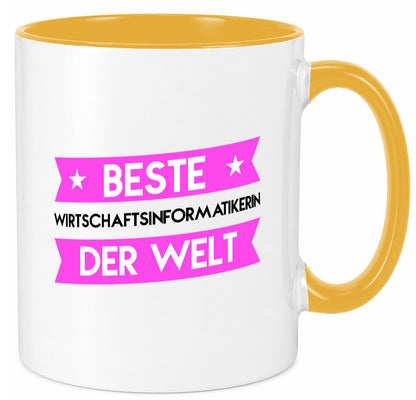 Beste Wirtschaftsinformatikerin | Wirtschaft Informatik Humor Geschenkidee Tasse