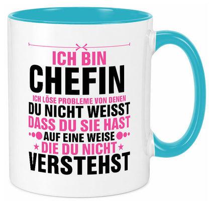 Löse Probleme: Chefin | Führungskraft Vorgesetzte lustiger Spruch Geschenk