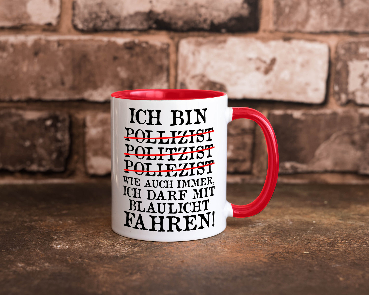 Ich bin Polizist | Blaulicht Polizei Beruf Streife lustig Arbeit Kollegen Büro