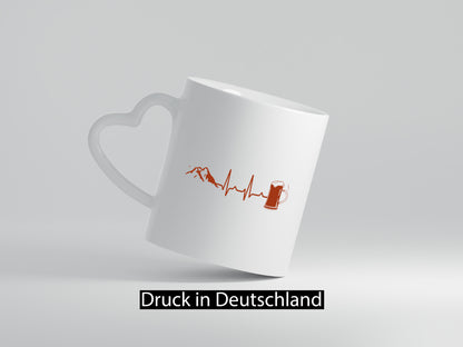 Berge und Bier | Wandern Wanderer Biertrinken Geschenkidee Humor Tasse