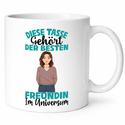 Im Universum: Freundin | Beziehung Partnerin Liebe Geschenk Humor Geschenkidee