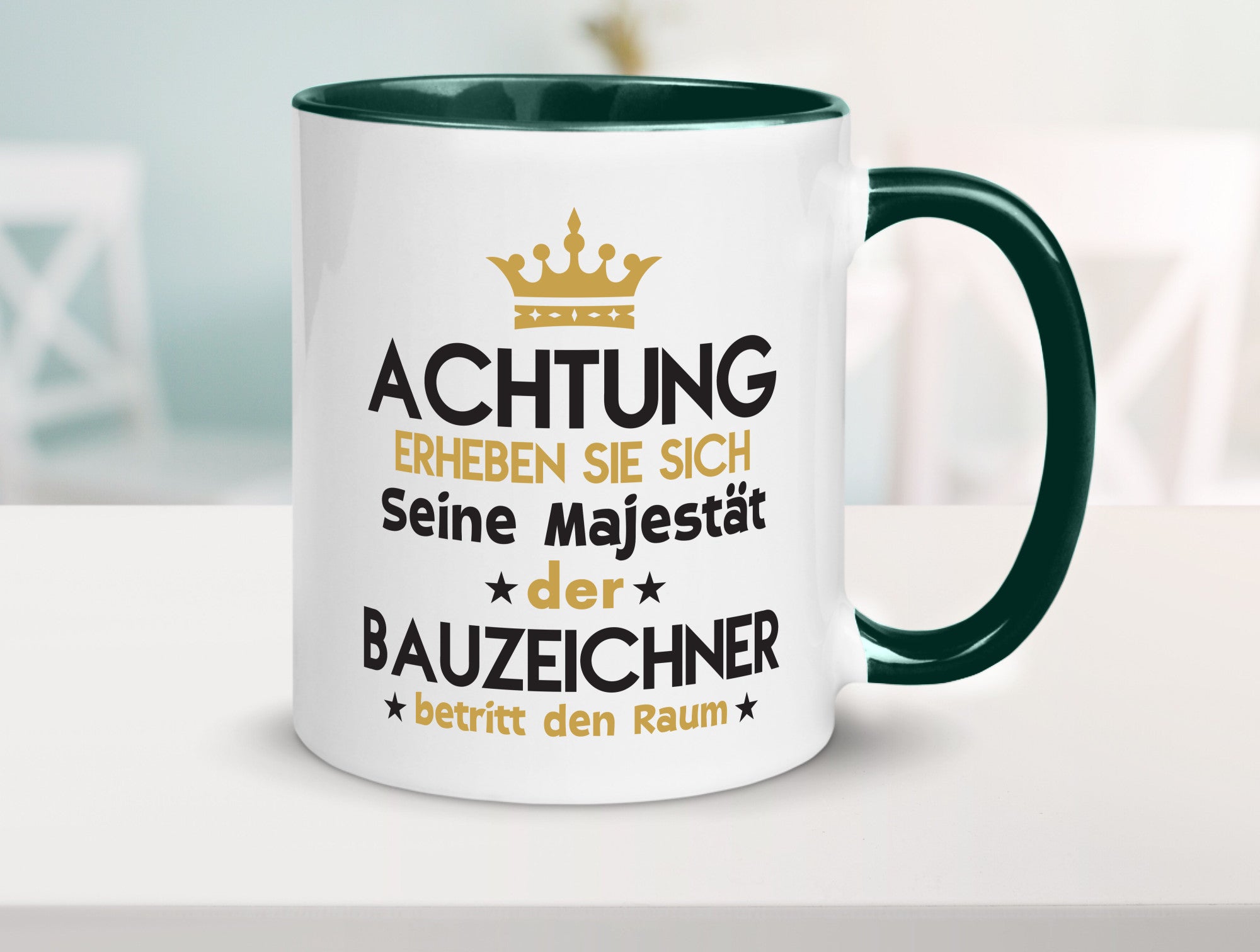 Seine Majestät Bauzeichner | Zeichner lustig Humor Geschenkidee Geschenk Tasse
