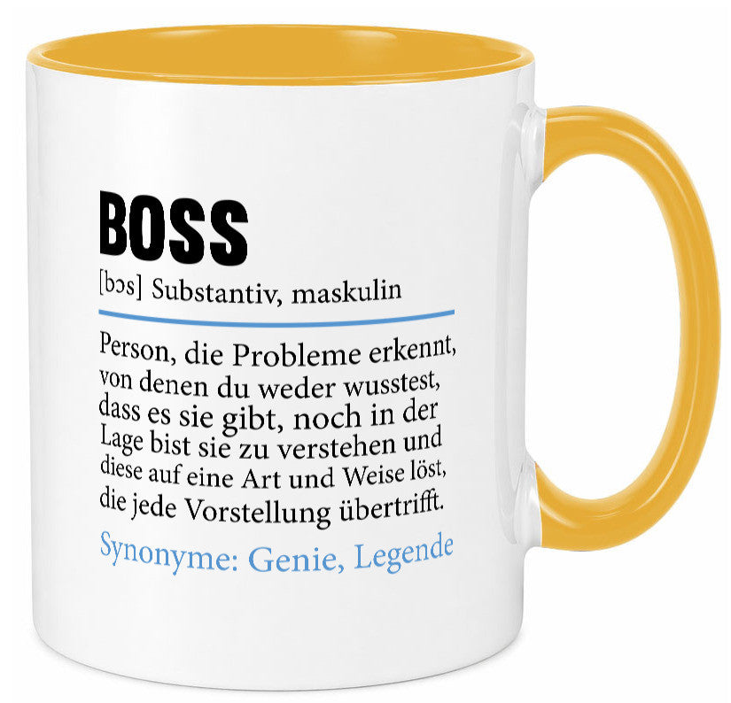 Boss | Chef Führungskraft Vorgesetzter Geschenk Arbeit Kollegen Büro lustiger Tasse