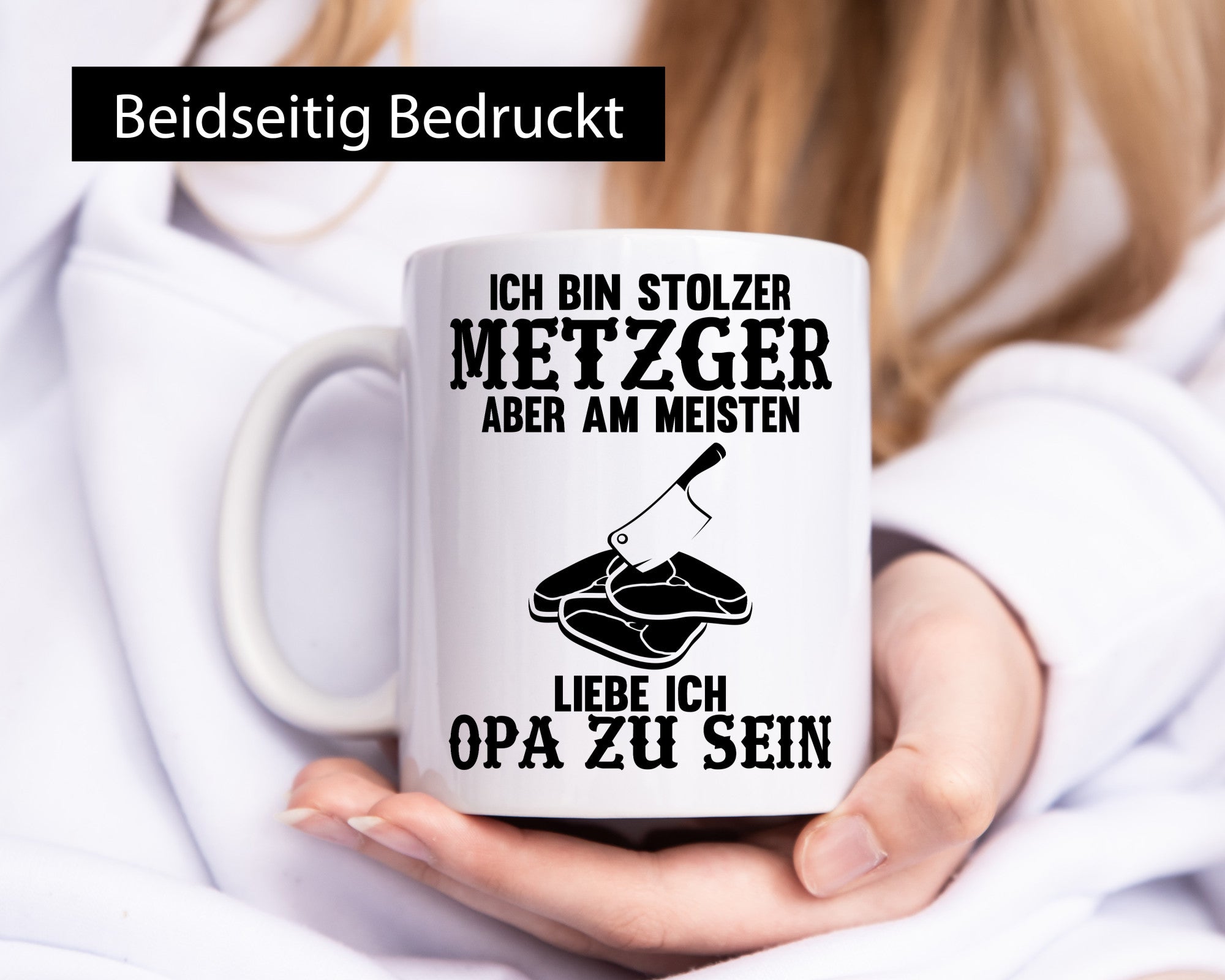 Stolzer Metzger, liebe es Opa zu sein | Fleisch Hackebeil lustiger Spruch