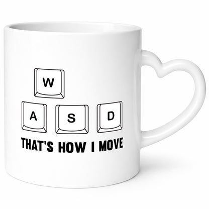 WASD | Zocker Gamer Gaming lustiger Spruch Geschenk Humor Geschenkidee Tasse