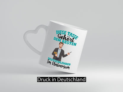 Im Universum: Deutschlehrer | Lehrer Schule lustig Humor Geschenkidee Geschenk
