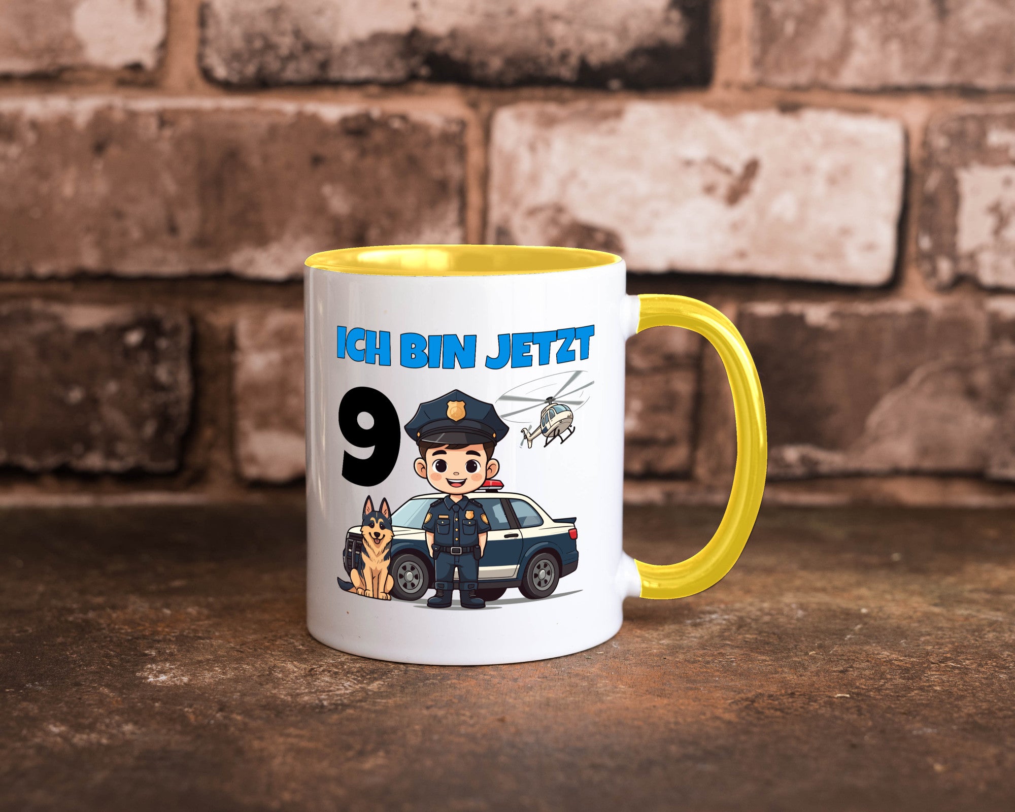 9. Geburtstag | 9 Jahre Polizei Kind Polizeiauto lustig Geschenkidee Geschenk