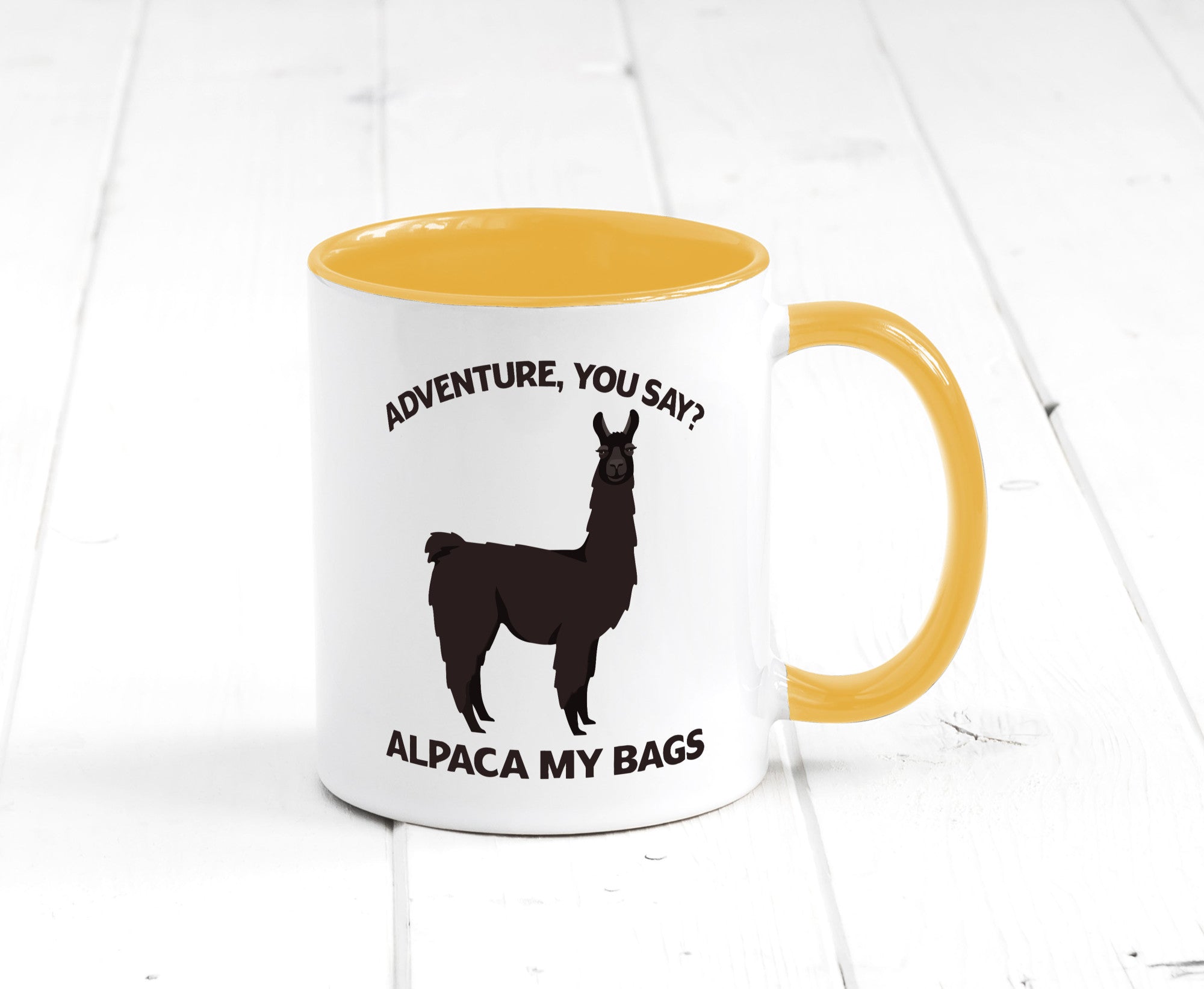 Adventure, Alpaca | Humor Geschenkidee Tasse