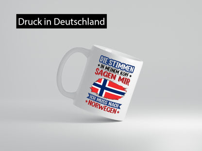 Norwegen | Urlaub Stimmen in meinem Kopf Traumland v2 lustig Humor Geschenkidee