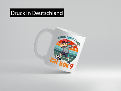 9. Geburtstag | 9 Jahre digga ich bin Dabbing Humor Geschenkidee Tasse