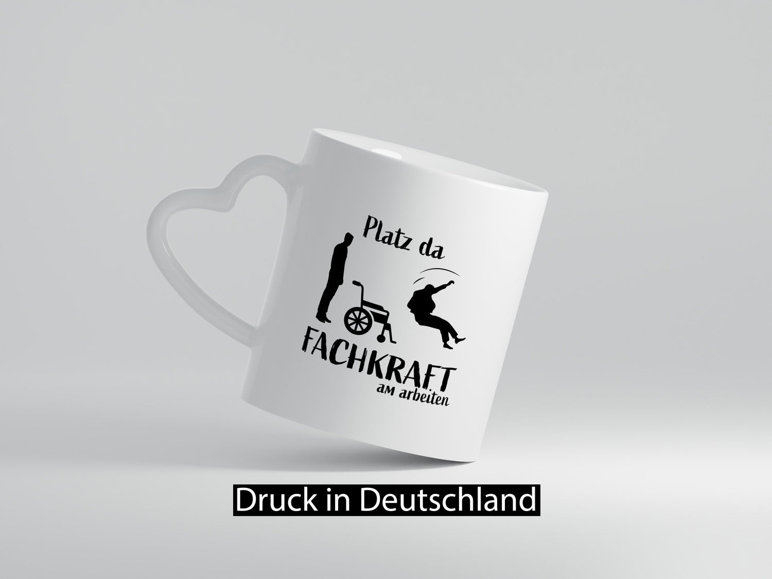 Platz da, Fachkraft | Rollstuhl Menschen lustig Humor Geschenkidee Geschenk