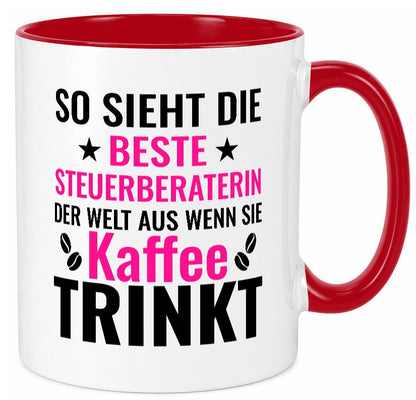 Kaffee trinkt: Steuerberaterin | Steuer Beratung lustig Humor Geschenkidee Tasse