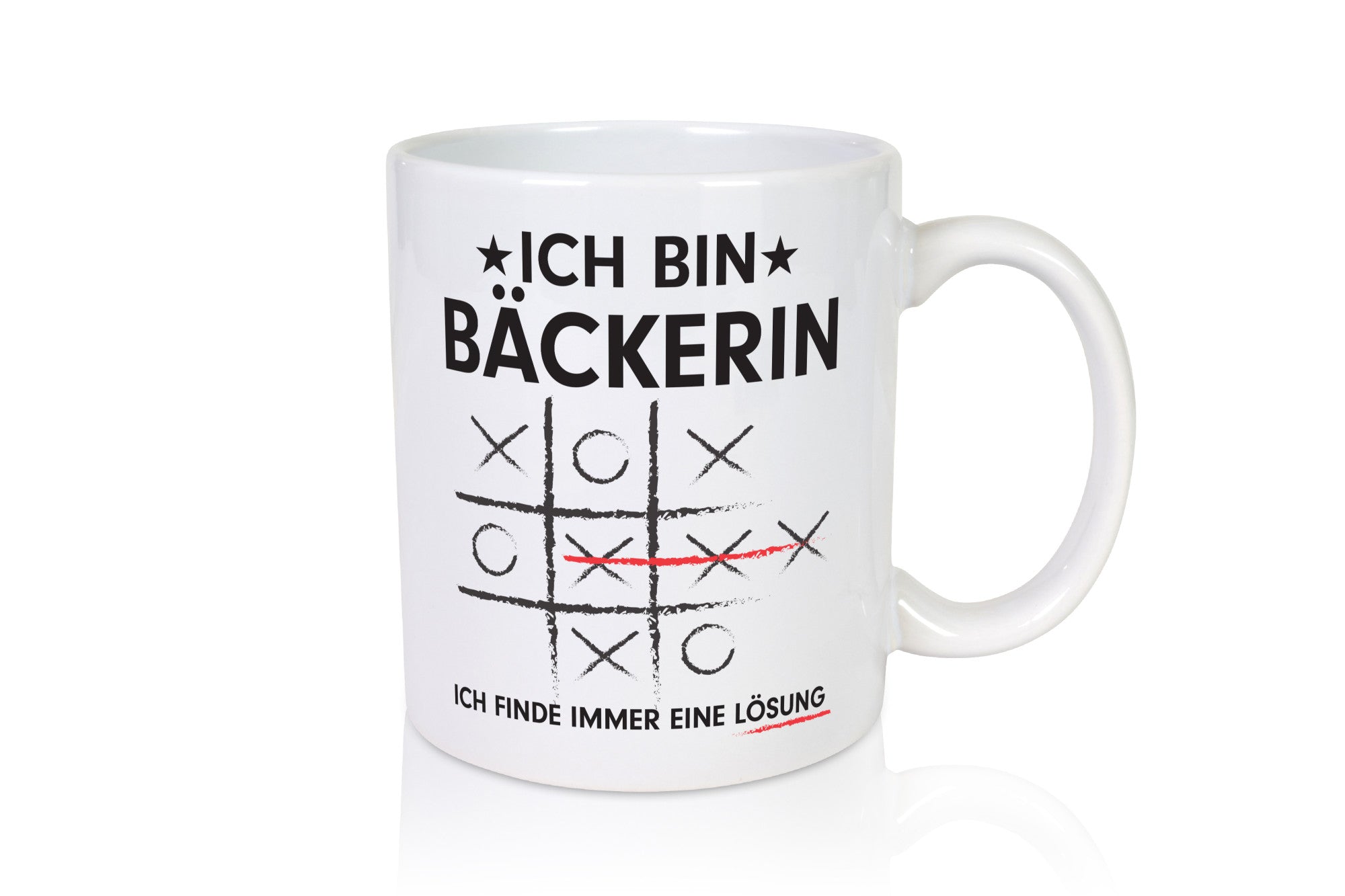 Lösung finden: Bäckerin | Bäckerei Frauen Backen Humor Geschenkidee Tasse