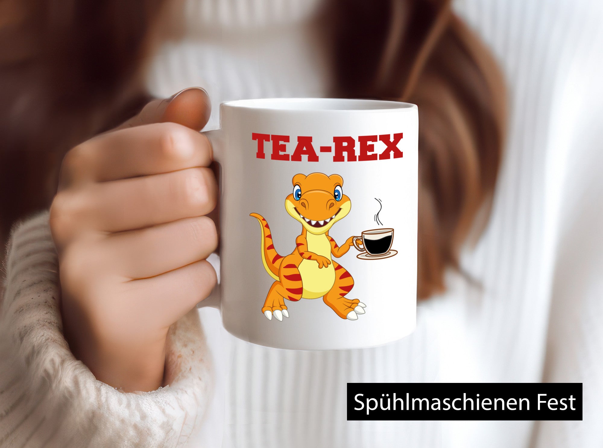 Tea-Rex Kinder Lustig Humor Geschenkidee Tasse