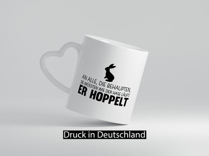 An alle die behaupten wüssten | Hasse Hoppeln lustiger Spruch Geschenk Humor