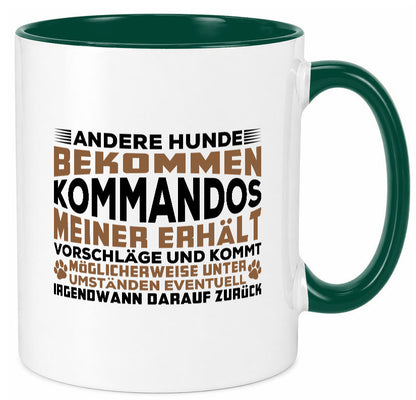 Hunde Training | Hundebesitzer Tasse Hundekommando vl4 Geschenk Tierliebhaber