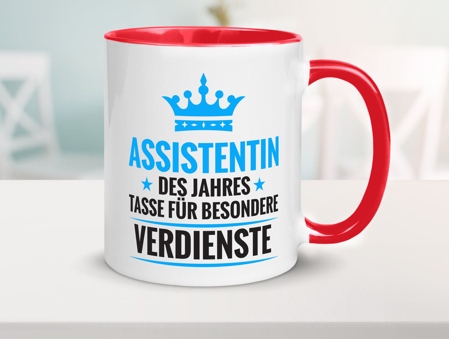 Besonderer Verdienst: Assistentin | Assistenz Hilfskraft Humor Geschenkidee