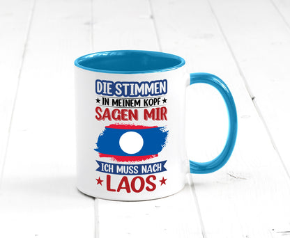 Laos | Urlaub Stimmen in meinem Kopf Traumland lustig Humor Geschenkidee