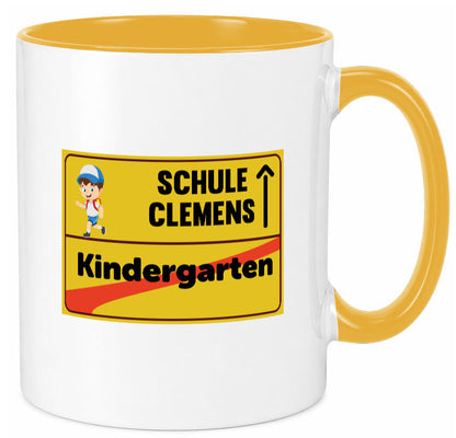 Bye Kindergarten | Schule Clemens Geschenkidee Humor Tasse