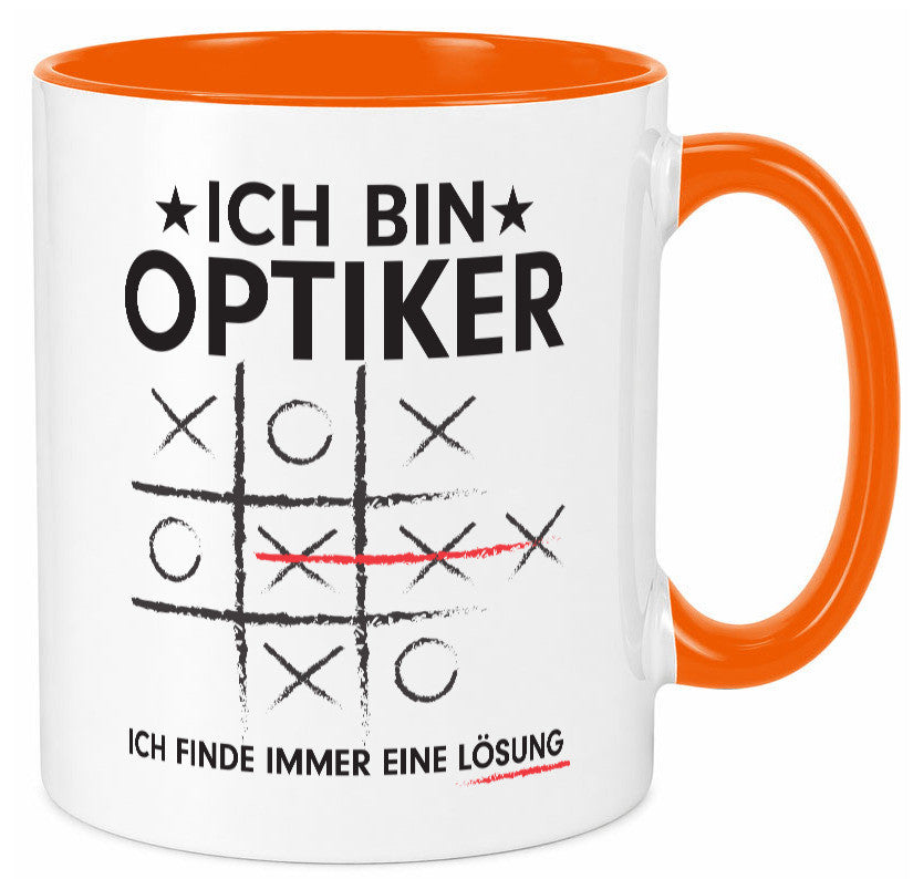 Löse Probleme: Optiker | Augenoptiker Geschenkidee Humor Tasse