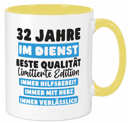 32 Jahre im Dienst | Jubiläum Arbeit v6 Geschenk Kollegen Büro lustiger Spruch
