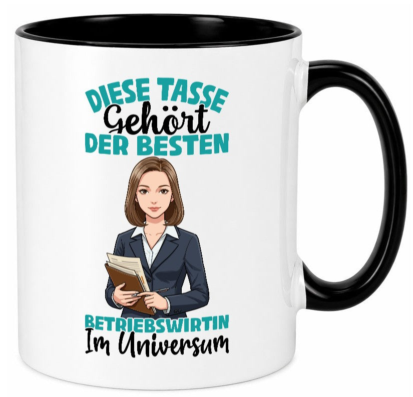 Im Universum: Betriebswirtin | Betriebswirtschaft Geschenk Humor Geschenkidee Tasse