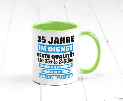 35 Jahre im Dienst | Jubiläum Arbeit v6 lustiger Spruch Geschenk Kollegen Büro