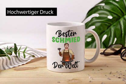 Bester Schmied | schmieden v2 Geschenkidee Humor Tasse