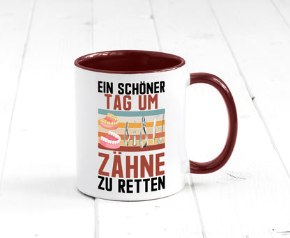 Ein schöner Tag um zähne zu retten | Zahnarzt Geschenk Humor Geschenkidee