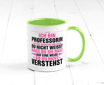 Löse Probleme: Professorin | Uni Universität v2 Geschenkidee Humor Tasse