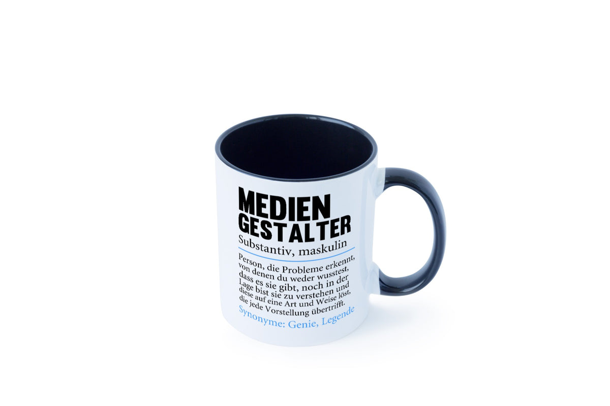 Mediengestalter | Beruf Medien Humor v2 Arbeit Kollegen Büro Geschenkidee Tasse