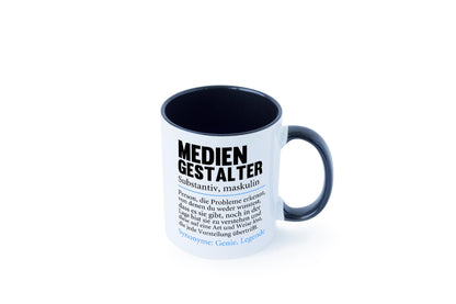 Mediengestalter | Beruf Medien Humor v2 Arbeit Kollegen Büro Geschenkidee Tasse