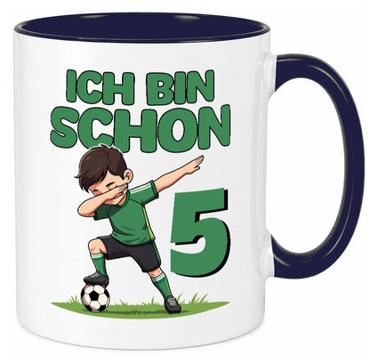 5. Geburtstag | 5 Jahre Fußballer lustiger Spruch Geschenk Geschenkidee Tasse