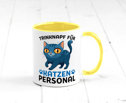 Katzen Personal | Katzenbesitzer Tasse Katze Humor vl2 Tierliebhaber