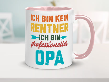 Ich bin Professioneller Opa | Rentner Großvater Geschenkidee Familie Humor Tasse