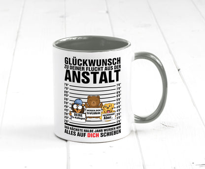 Glückwunsch zur Flucht | Arbeitskollegen Berufswechel Humor Arbeit Kollegen