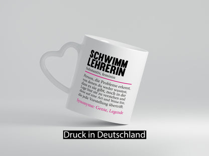 Schwimmlehrerin | schwimmen Lehrer Sport Spruch v2 Geschenk Humor Geschenkidee